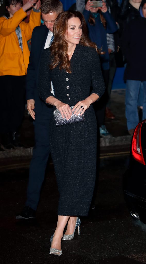 Kate Middleton's Glitter Heels Add the Wow Factor to Her Modest Little ...
