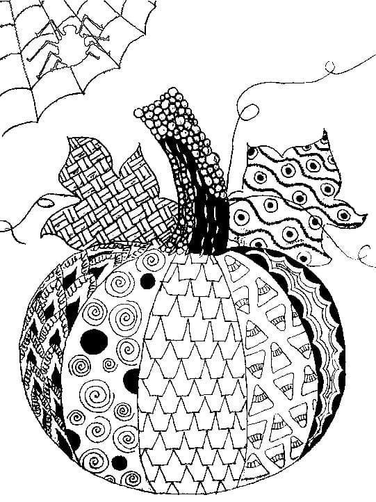 20+ Scary Pumpkin Coloring Pages