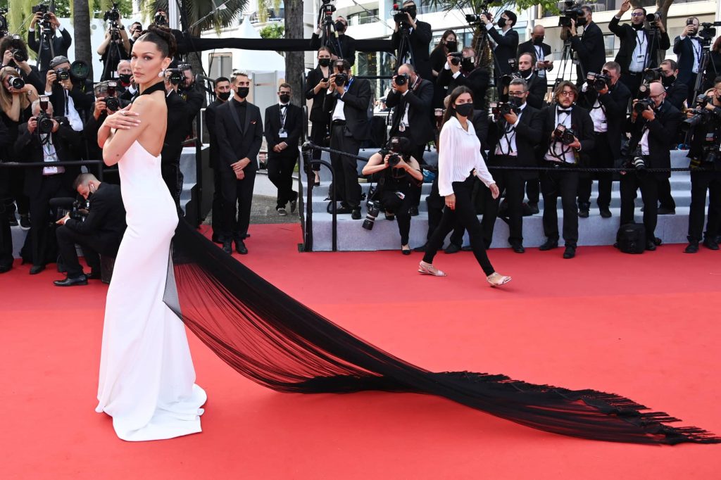 Bella Hadid Kicks Off the Cannes Glamour in a Dress With a Heck of a ...
