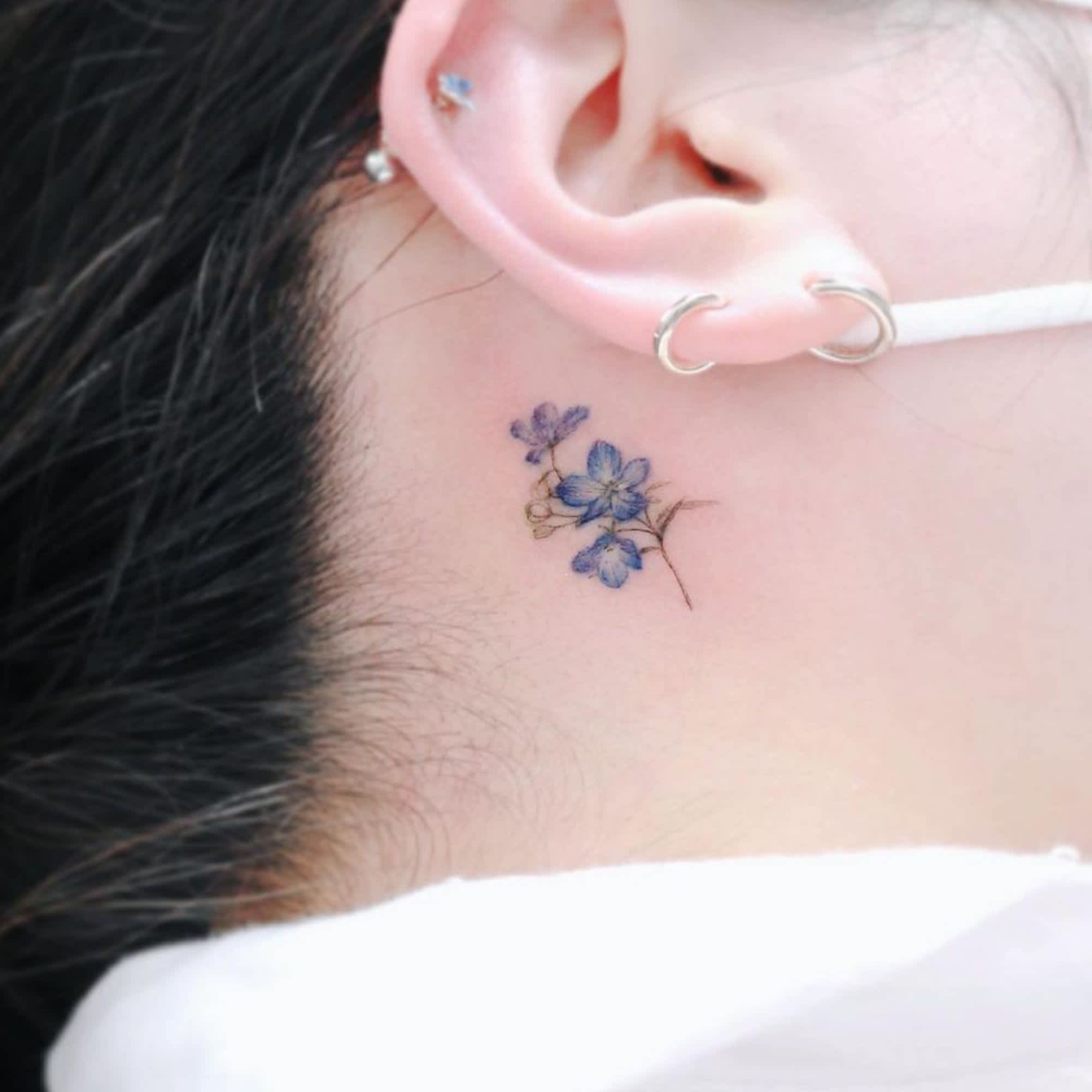 12 Cute Tattoo Ideas For Behind Your Ear - POPSUGAR Australia