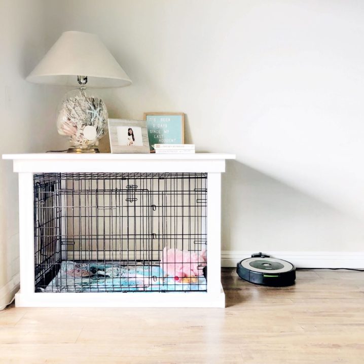 This Diy Dog Crate Is Supercute And, Wooden Dog Crate Furniture Australia