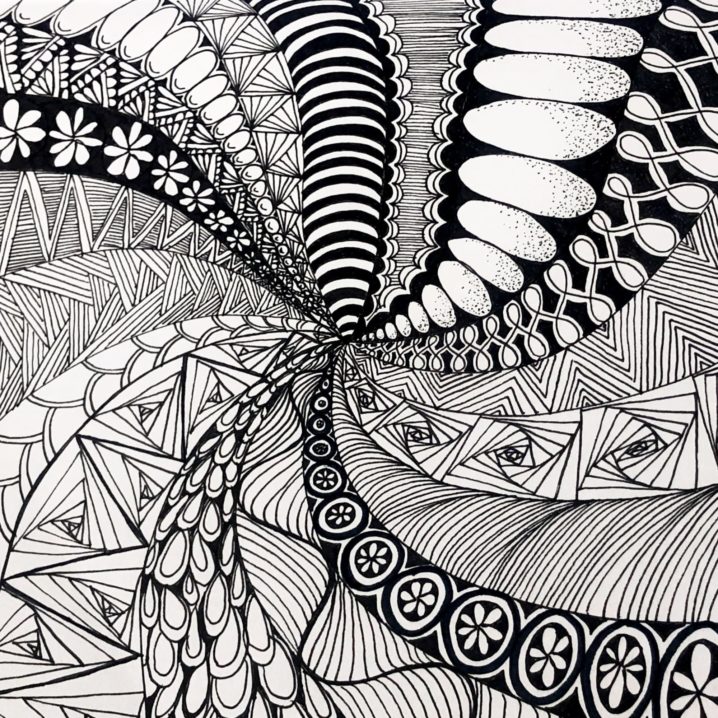 Zentangle - a method of meditation and relaxation from America