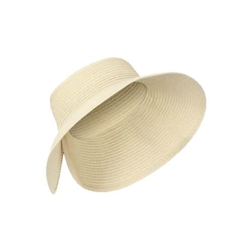 foldable straw visor hat