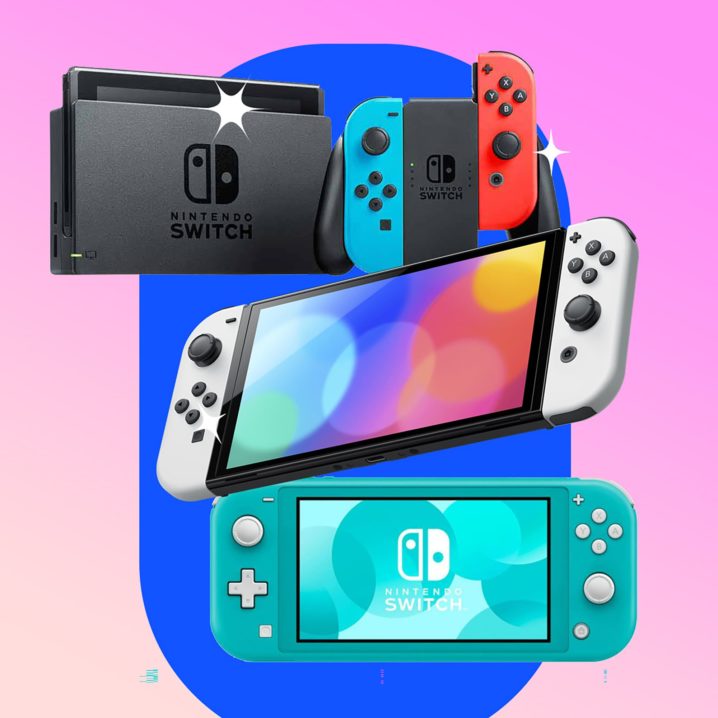 Nintendo Switch, Nintendo Switch OLED and Nintendo Switch Lite consoles