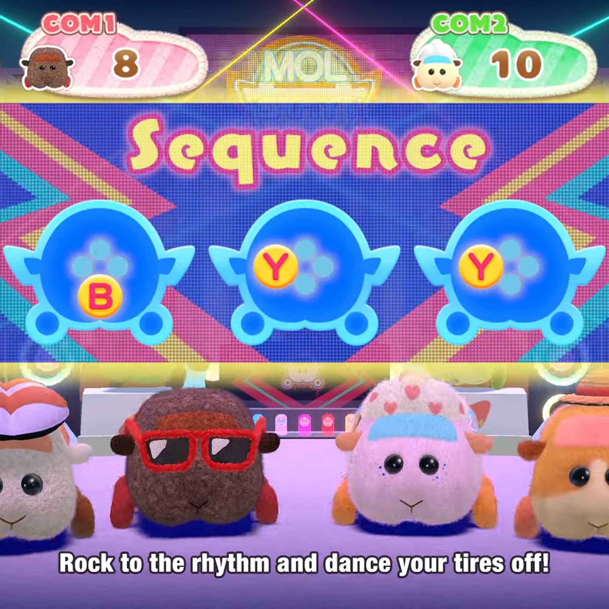 A screenshot from the trailer of the Pui Pui Molcar game, 
