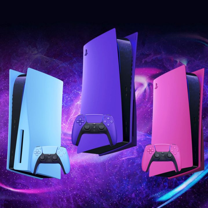 The new Galaxy Collection PS5 faceplate covers.