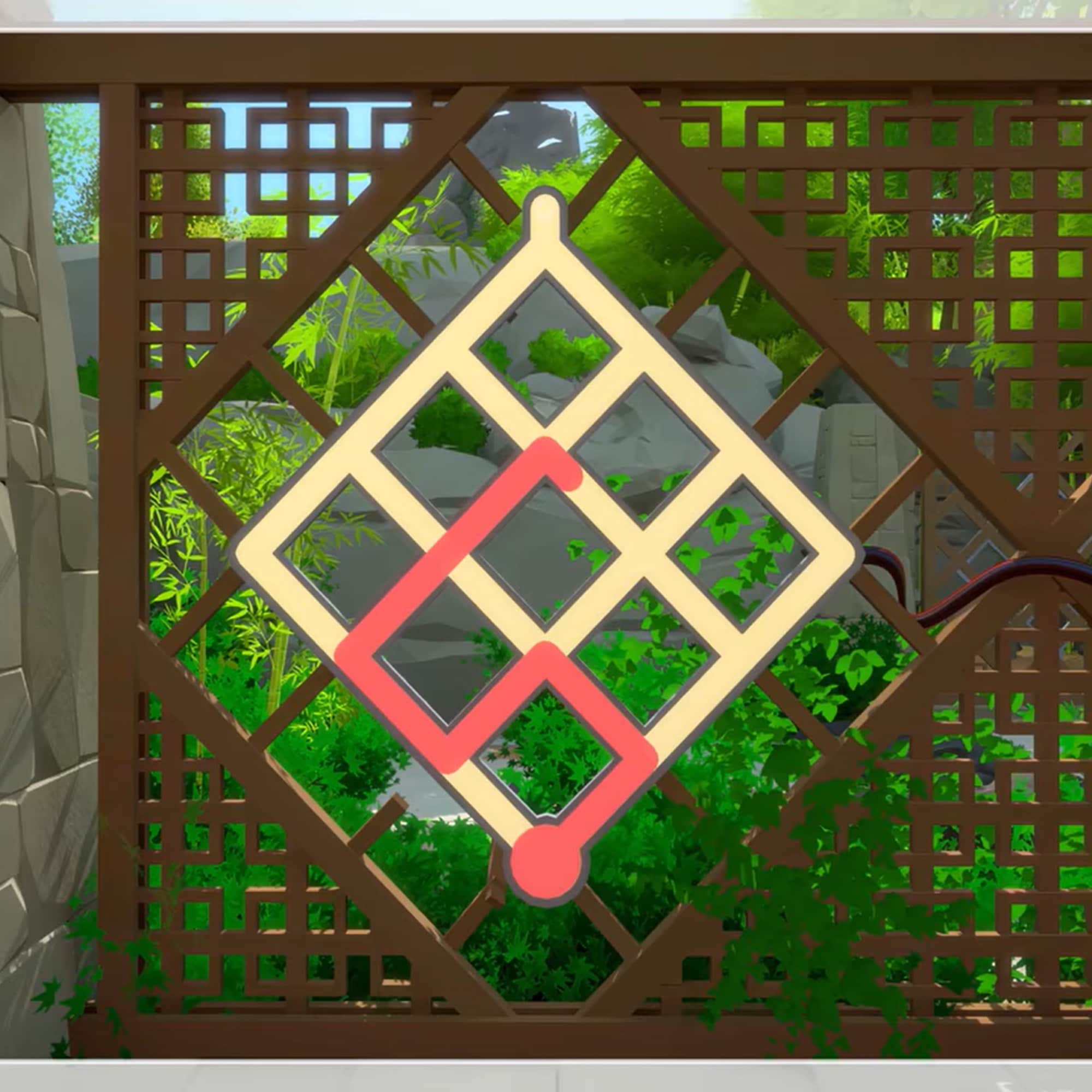 A puzzle in The Witness.
