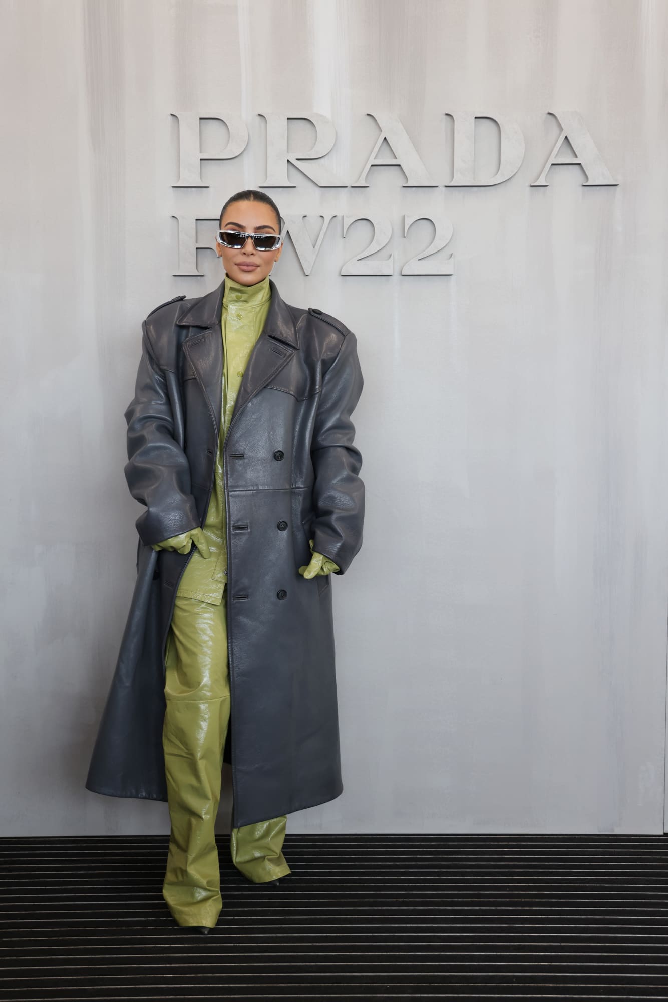 Kim Kardashian Attends Prada's Fall 2022 Womenswear Fashion Show
