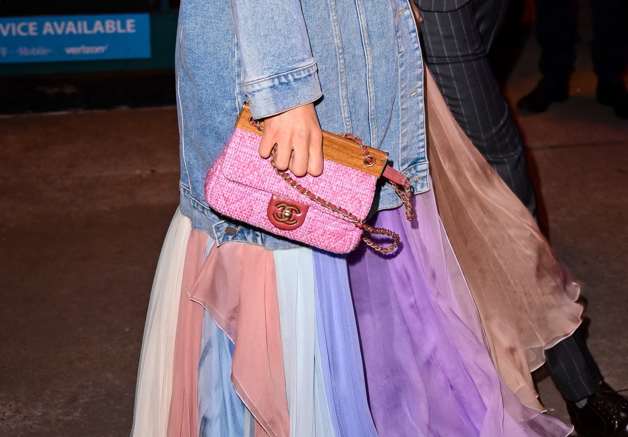 Blake Lively Was Pastel Perfection With A Chanel Clutch