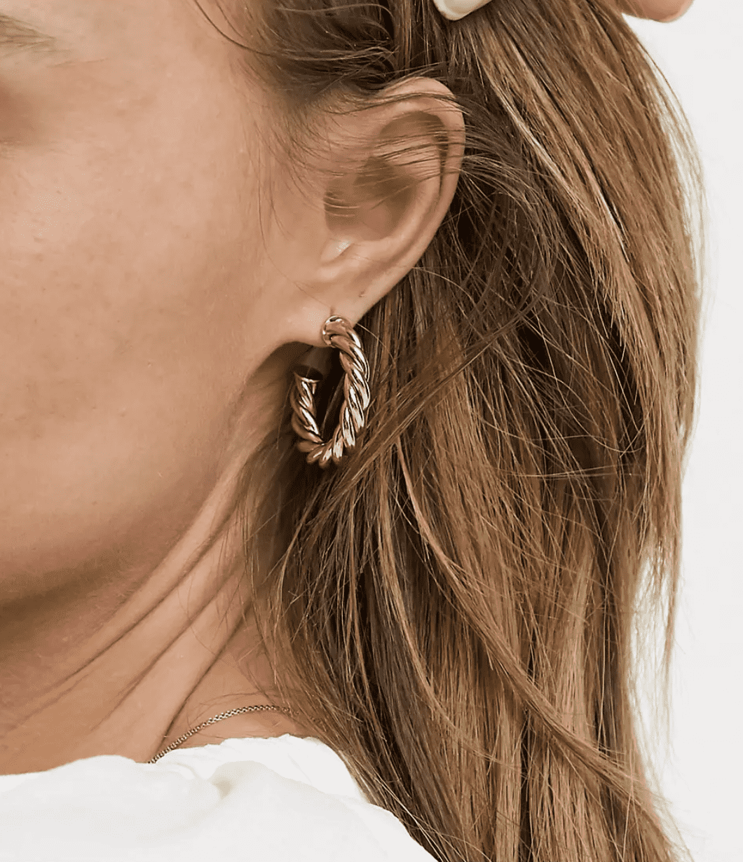 ASOS Twist Design Hoop Earrings Worn by Kate Middleton
