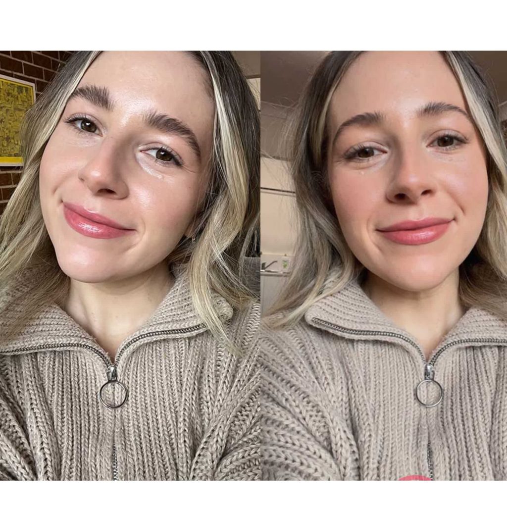 Ange Law tries the Skinny Brow TikTok trend