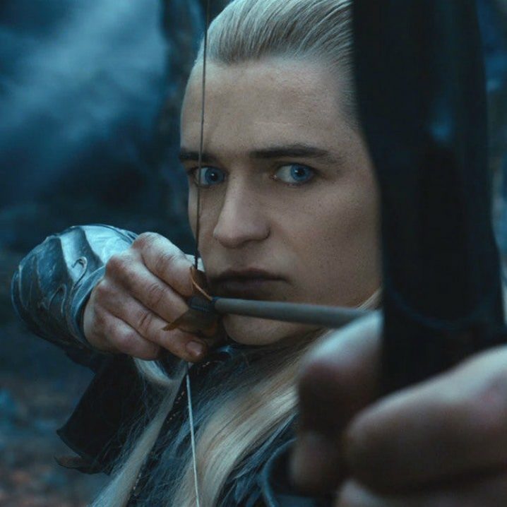 Orlando Bloom as Legolas in The Hobbit.