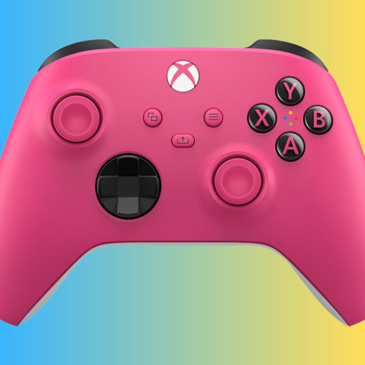 The Xbox Deep Pink controller.