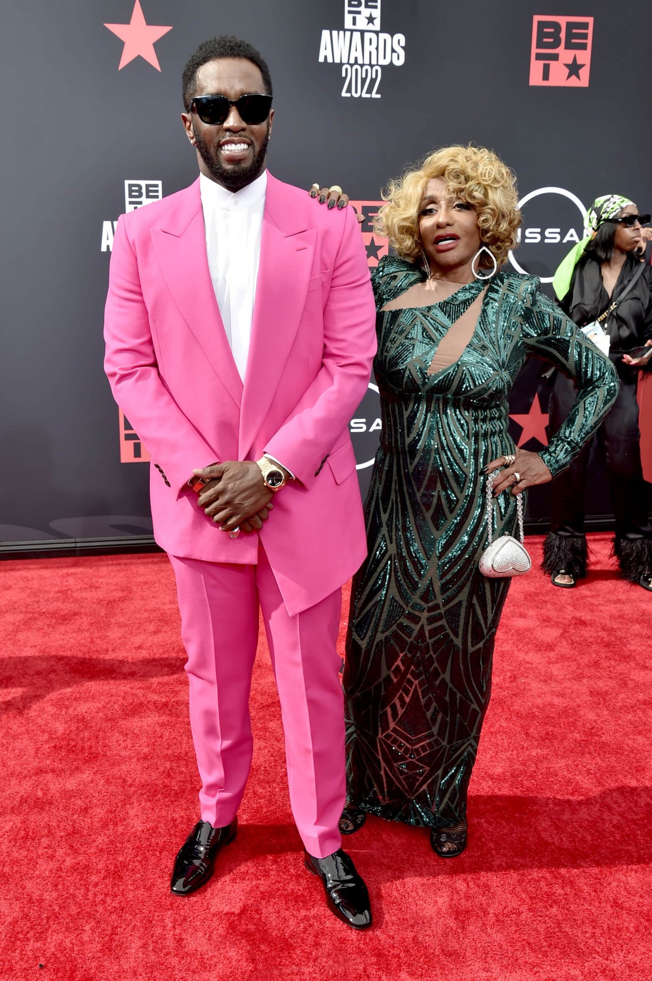 Sean "Diddy" Combs and Janice Combs attend the 2022 BET Awards
