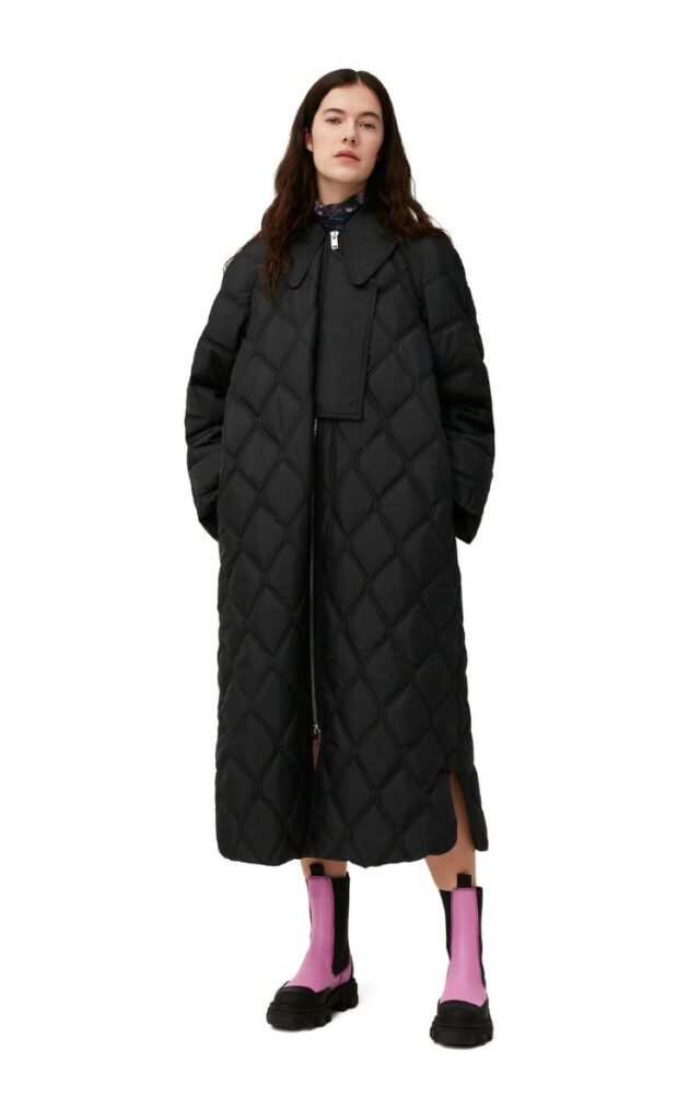 Ganni RIPSTOP QUILT COAT - How to Style Puffer Jacket