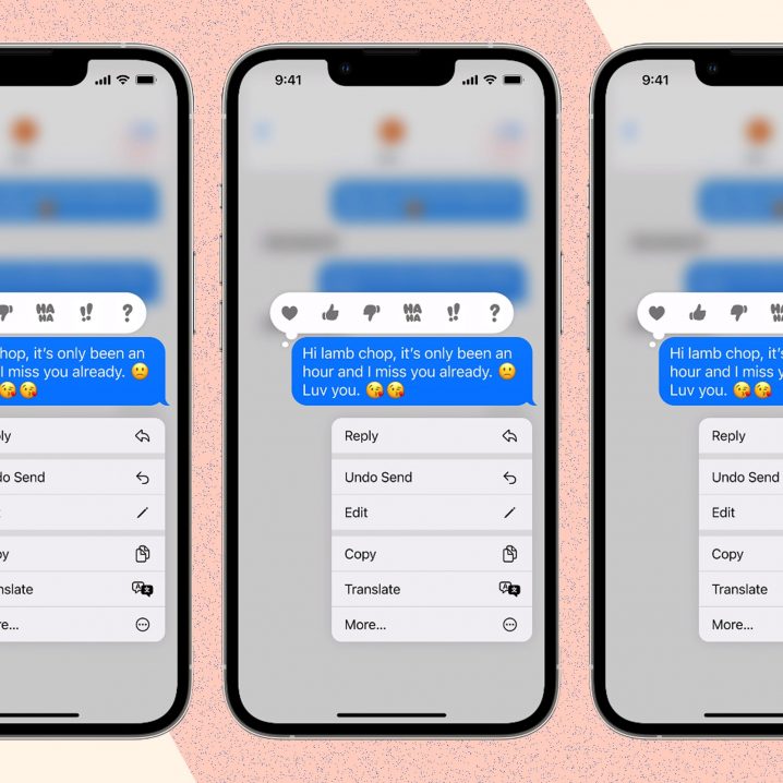 A screenshot showing how to unsend messages on iPhone in iOS 16.
