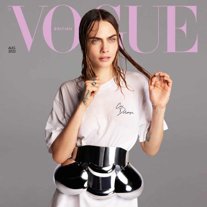 Cara Delevingne in Louis Vuitton for Vogue Japan