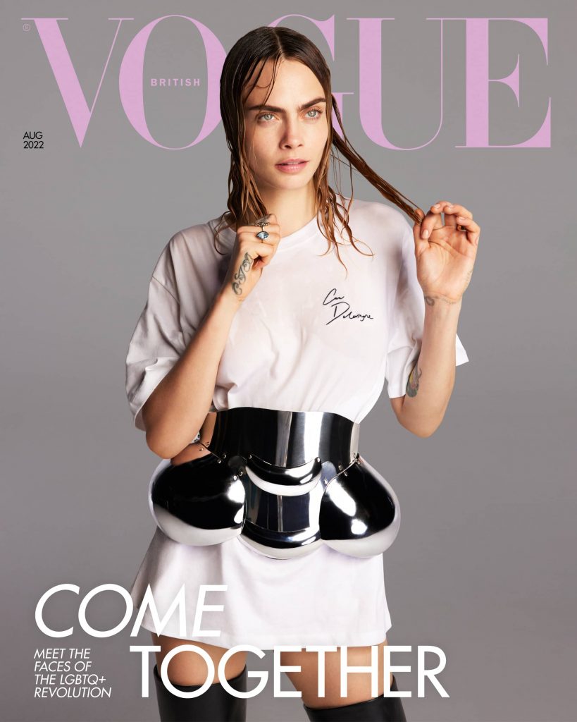 Cara Delevingne Models For British Vogue Alongside 11 LGBTQIA+ Cover ...
