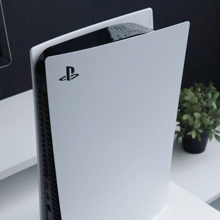 Top down view of the PS5.