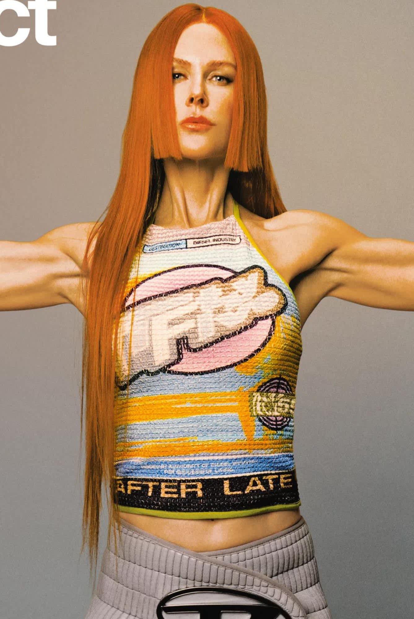 Nicole Kidman's Jellyfish Haircut on Cover of Perfect