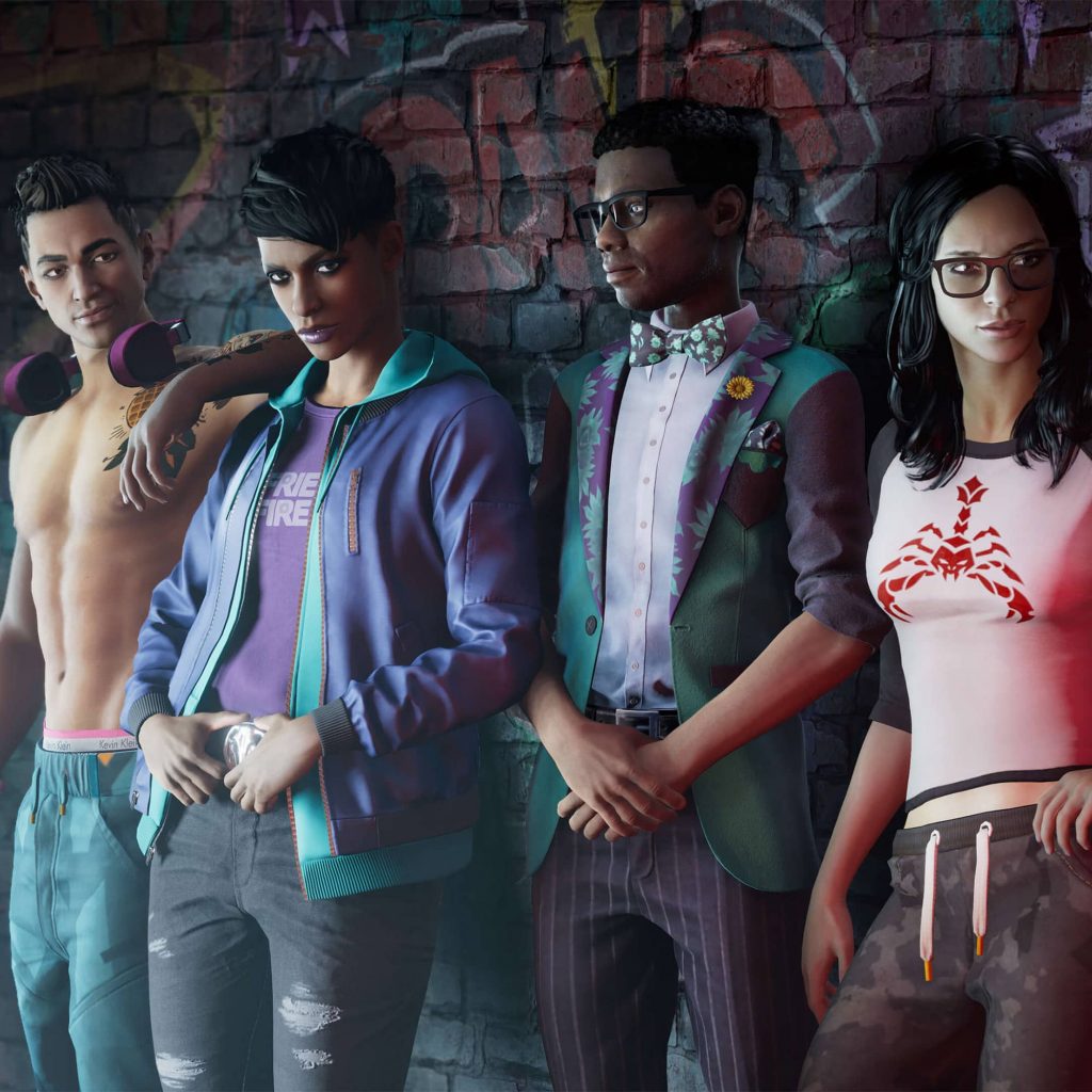 Kevin, the Boss, Eli and Neenah in Saints Row.