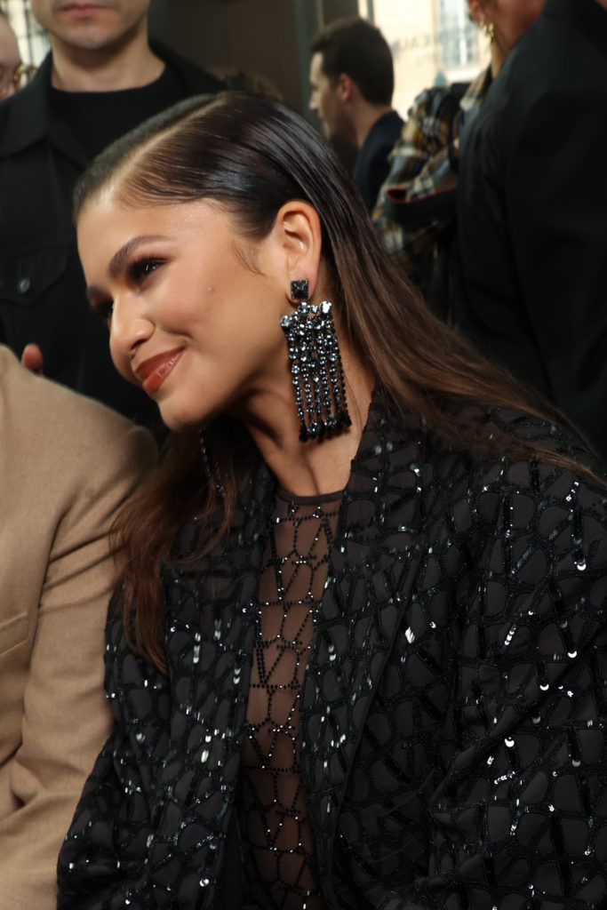 Zendaya Wows in a Totally Sheer Catsuit at the Valentino Show ...