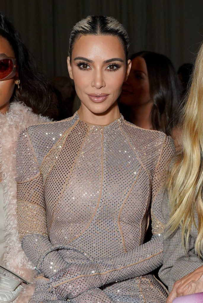 Kim Kardashian blush placement 2022