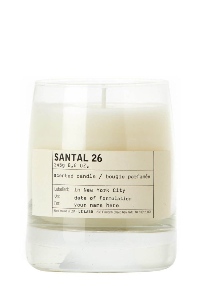 Gift for Taurus: Le Labo, Santal 26, Scented Candle 