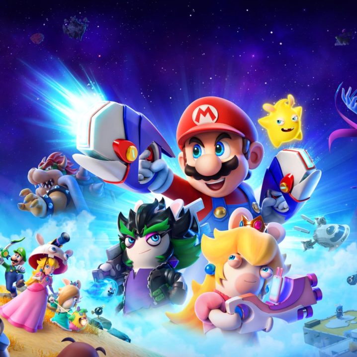 Key art for Mario + Rabbids Sparks of Hope.
