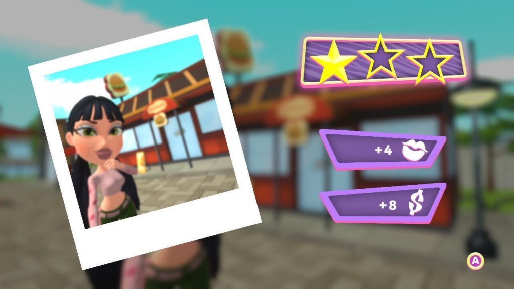 A polaroid of Jade in Bratz: Flaunt Your Fashion on Switch.