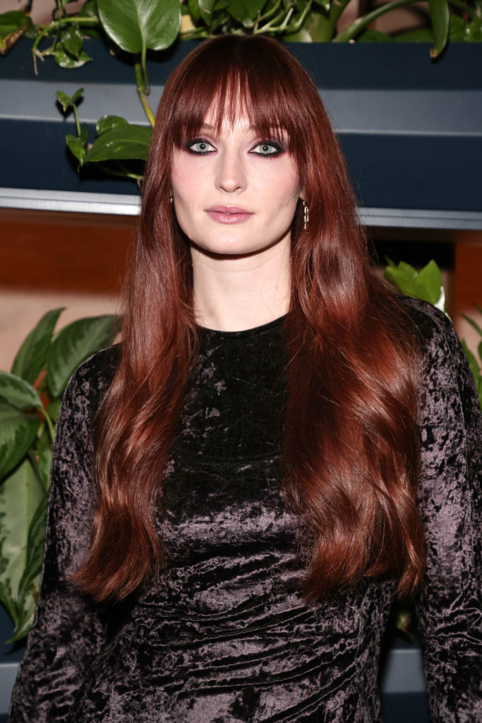 Hair chameleon Sophie Turner has a new look and it involves a full fringe