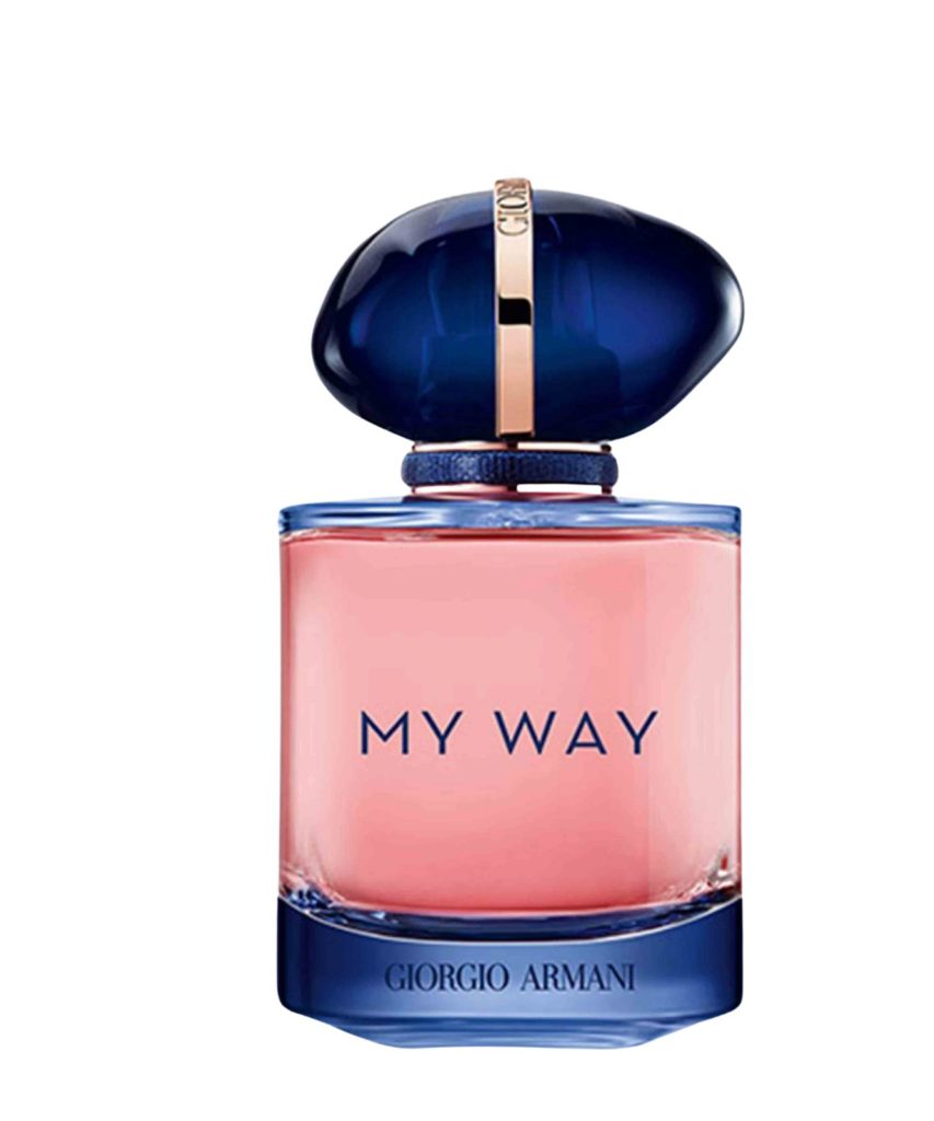 Best sweet scents: Giorgio Armani, My Way, a strawberry milkshake in a bottle scent. 
