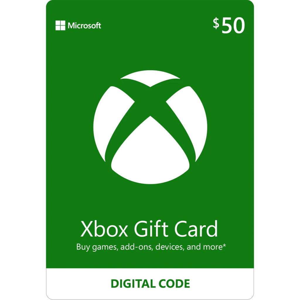 $50 Xbox gift card.