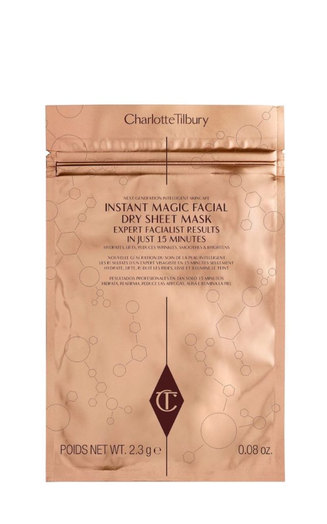 Charlotte Tilbury Giveaway: Charlotte Tilbury, Charlotte’s Magic Facial Dry Sheet Mask ($35)