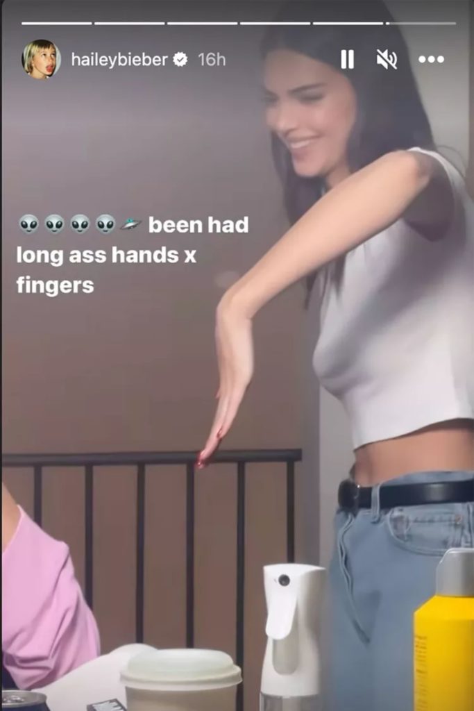 Hailey Bieber Puts Kendall Jenner’s Rumoured Photoshopped Fingers to ...