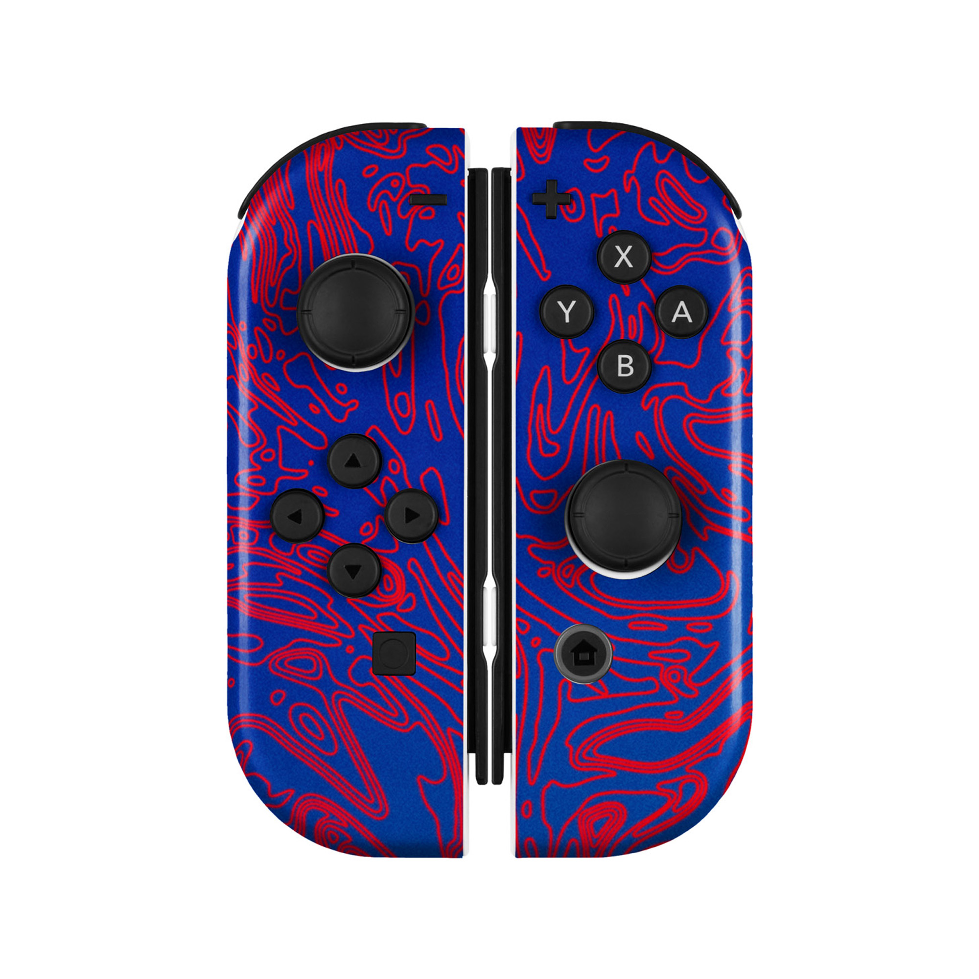 Nintendo Switch Joy-Cons with the Damascus skin from dbrand.