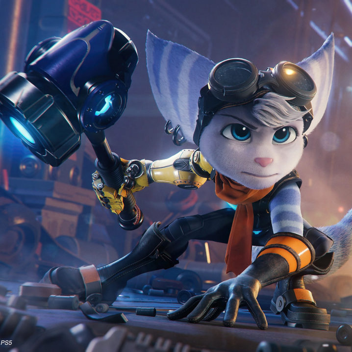 Rivet from Ratchet and Clank: Rift Apart, one of the best PS5 first-party games.