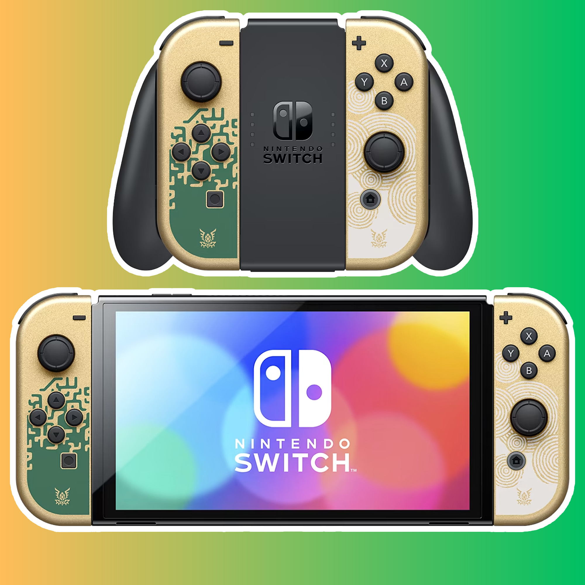 The Zelda Switch OLED.