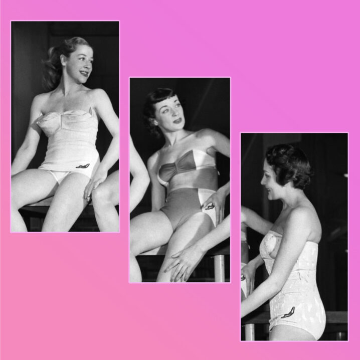1950s fashion swimsuit