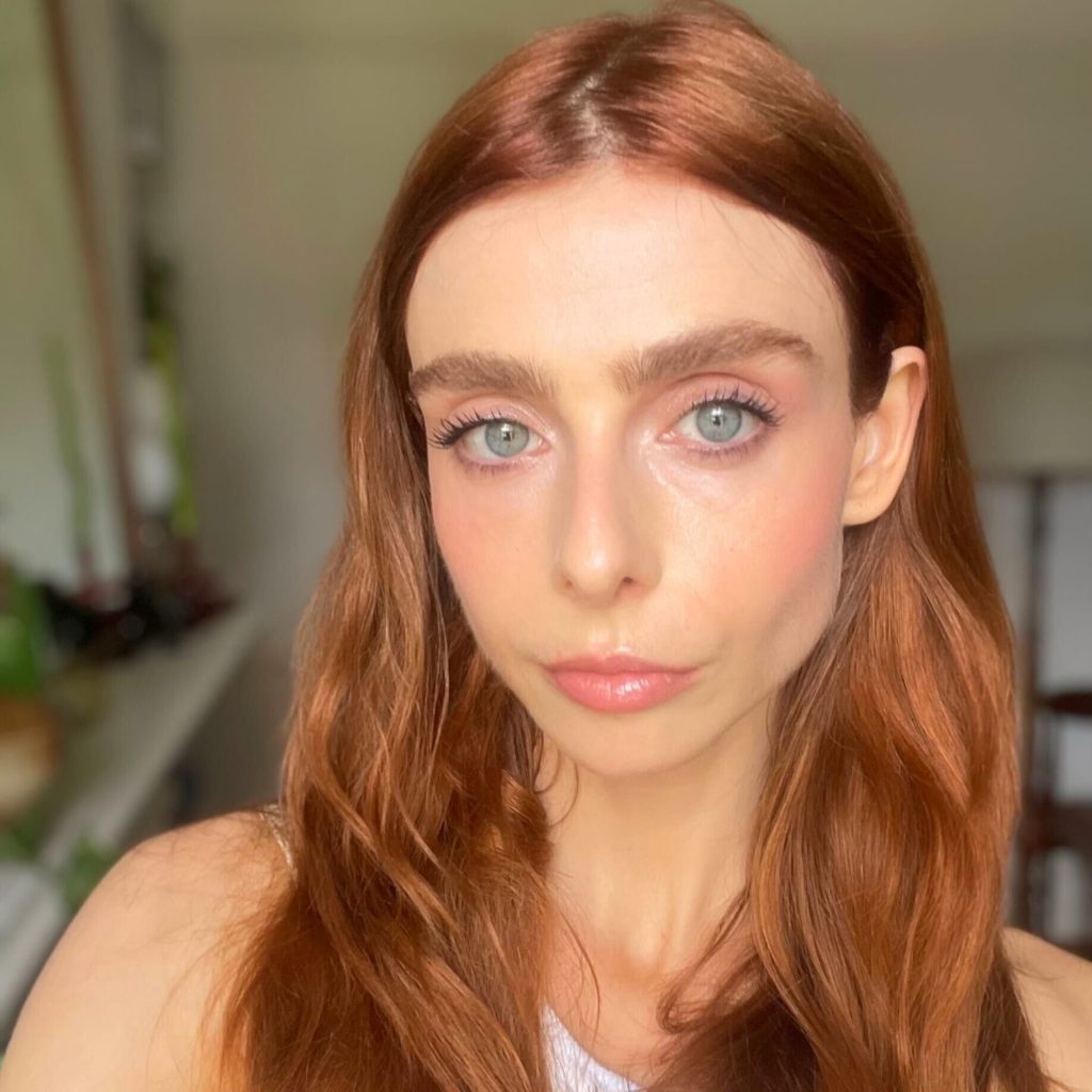 Ruby Feneley tries the copper hair trend