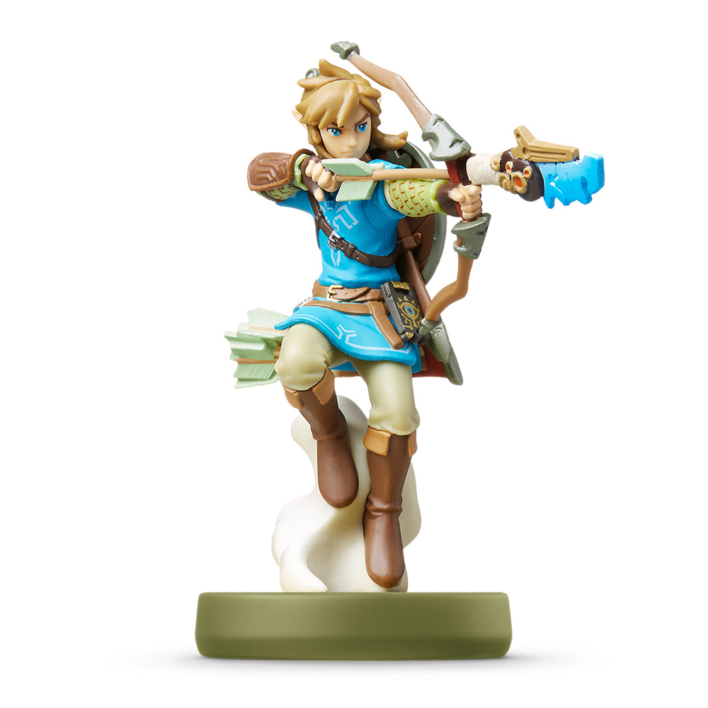 Archer Link amiibo from "Breath of the Wild" and "Tears of the Kingdom".