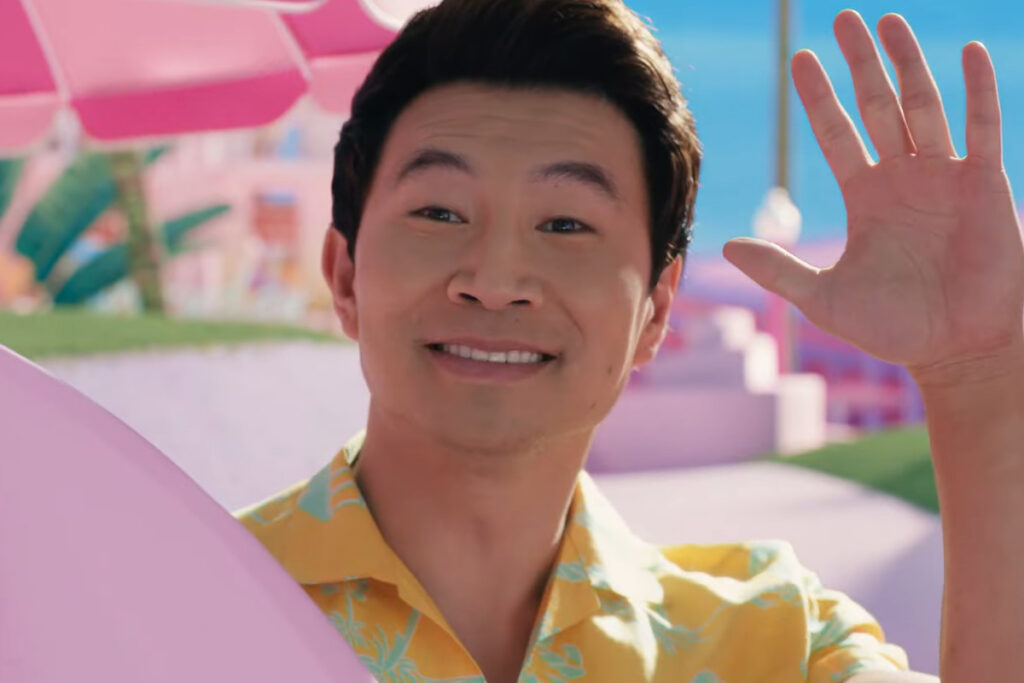 Simu Liu as Ken in the Barbie trailer.
