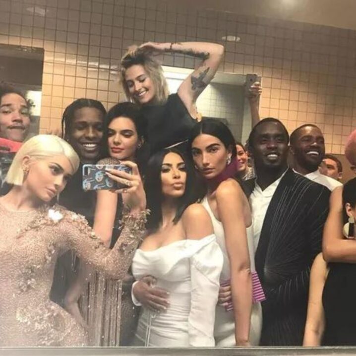 Kylie Jenner breaking the rules with a Met Gala bathroom selfie.