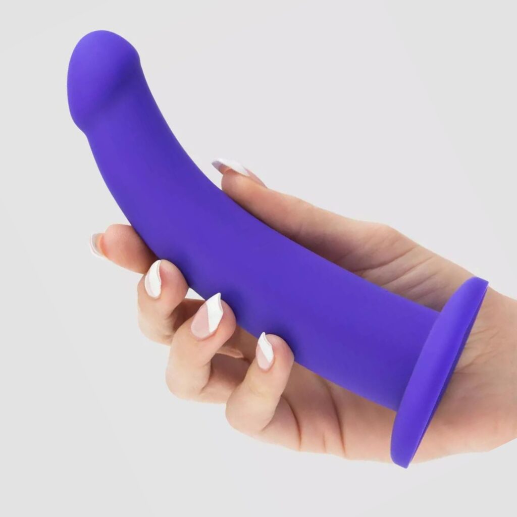 Curved Silicone Suction Cup Dildo - Sex Toys for Beginners