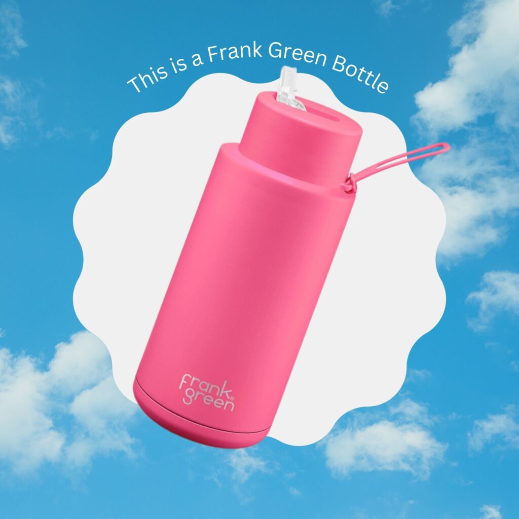 Frank Green 34oz Stainless Steel Ceramic Reusable Bottle with Straw Lid - Barbie Accessories