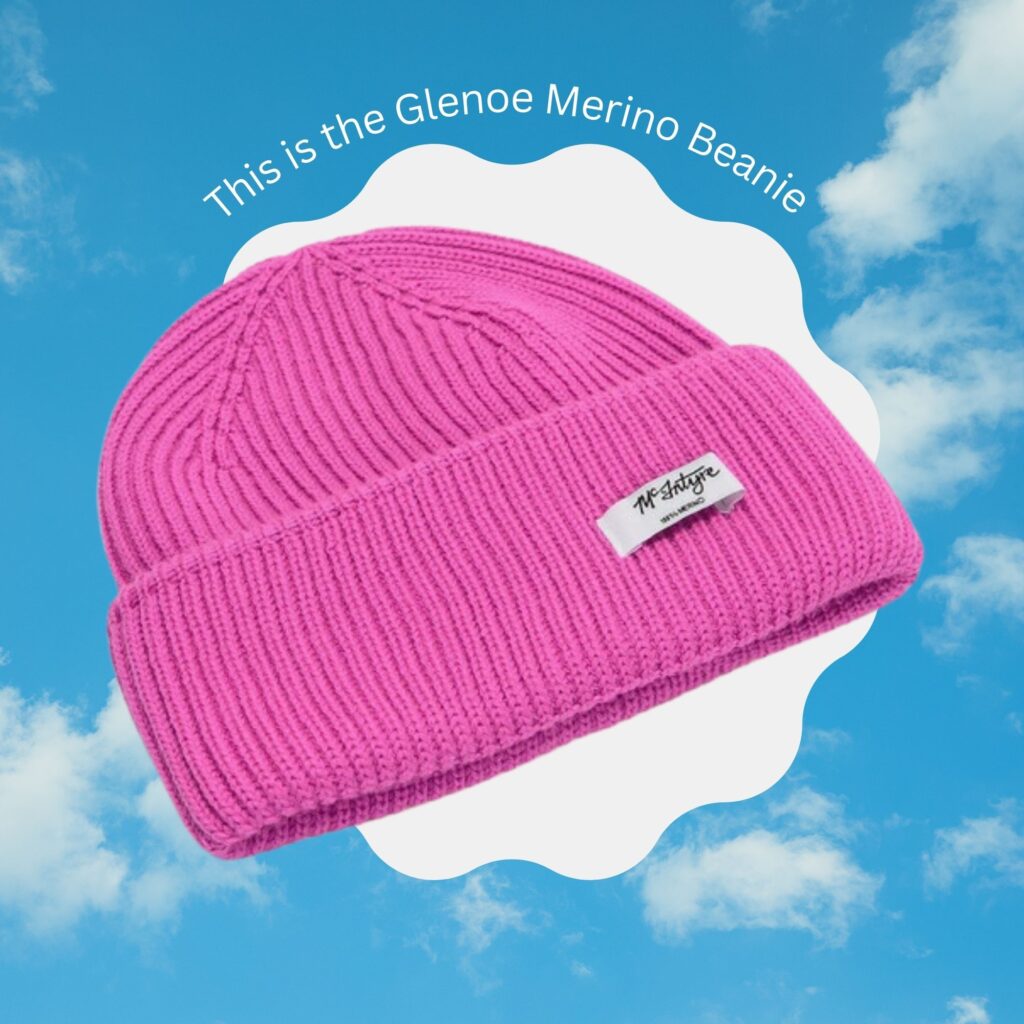 McIntyre Glenoe Merino Beanie - pink Accessories