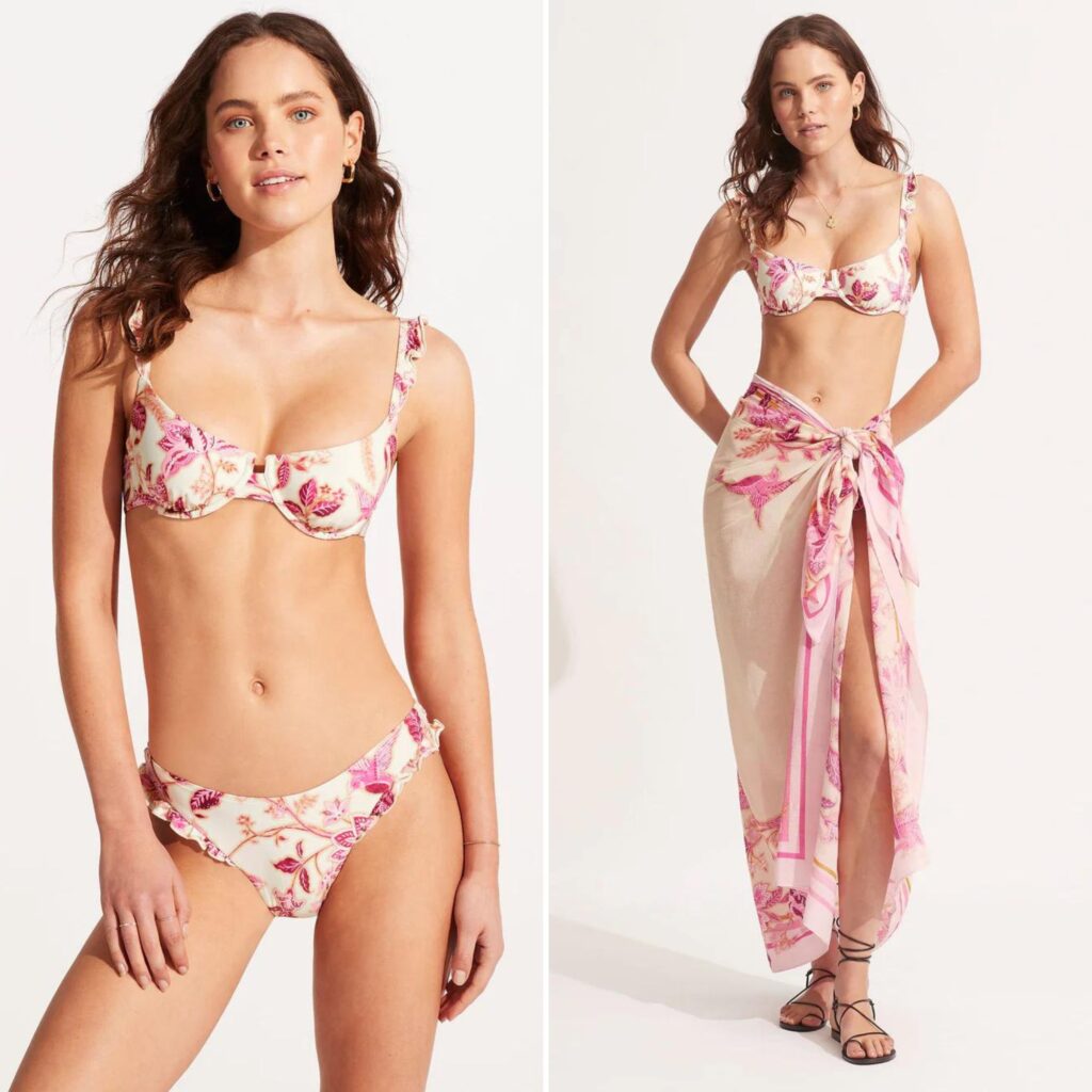 Silk Road Sarong & Underwire Bikini Top - Seafolly Bikinis