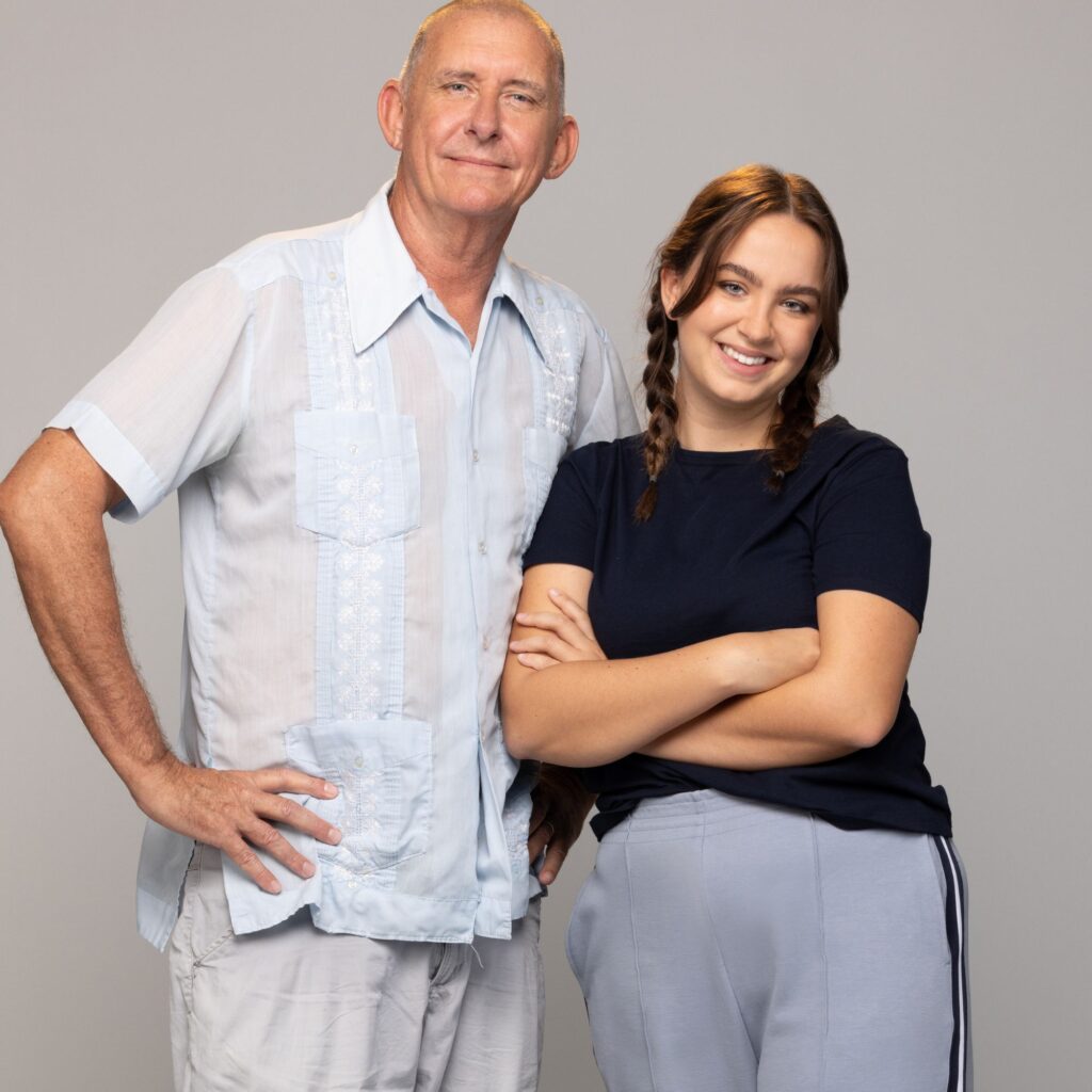 Peter Rowsthorn and Frankie Rowsthorn on the amazing race australia celebrity edition 2023 cast