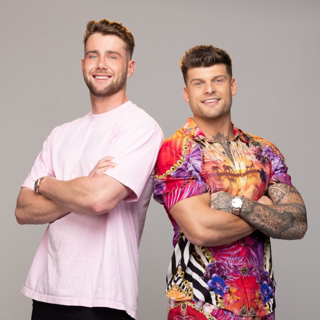 Harry Jowsey and best mate Teddy Briggs on the amazing race australia celebrity edition 2023 cast