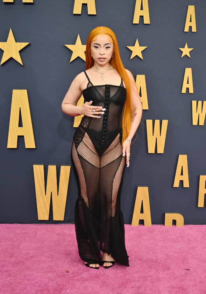 Ice Spice Conquers the Visible-Bra Trend in a Sheer Corset Dress at the BET  Awards - POPSUGAR Australia